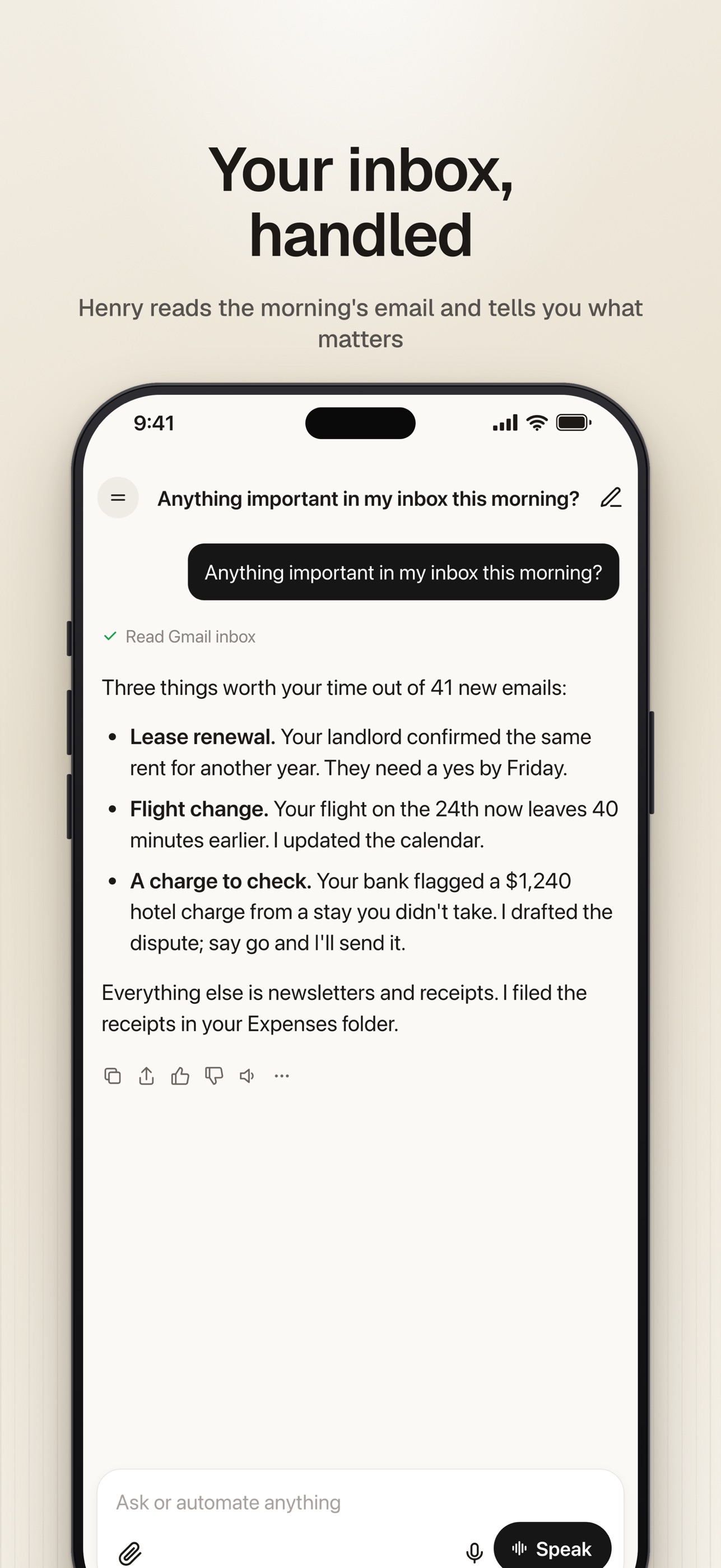 Screenshot 2 of Henry AI