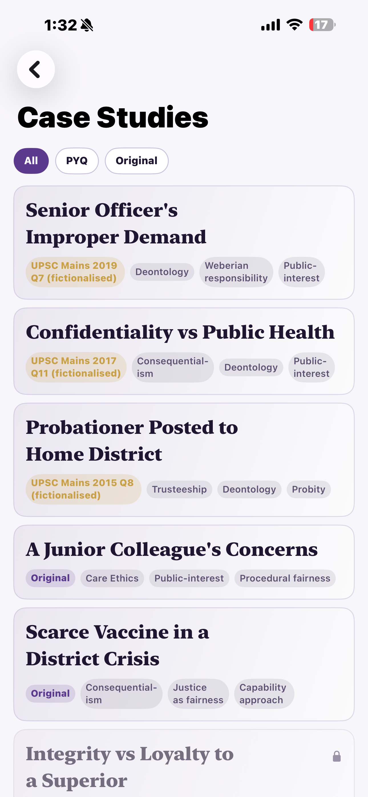 UPSC CSE Mains Quiz screenshot 4