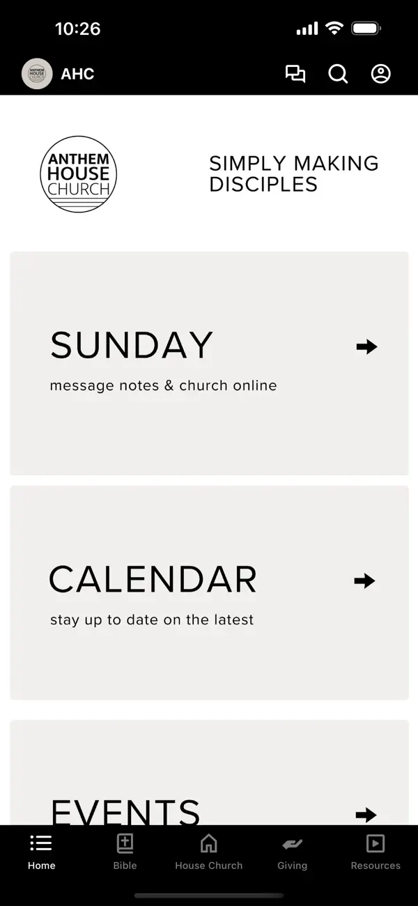 Screenshot #1 pour Anthem House Church