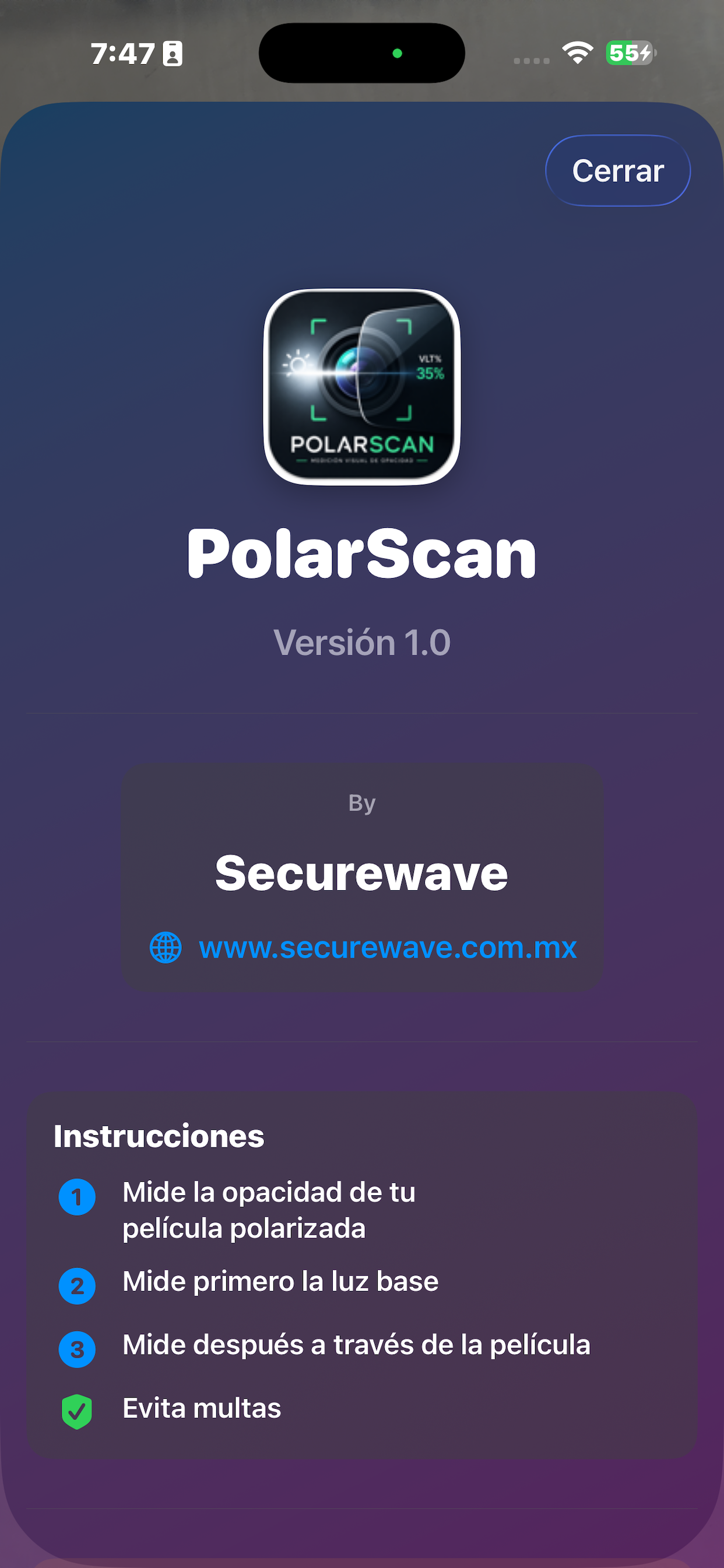PolarScan screenshot 6