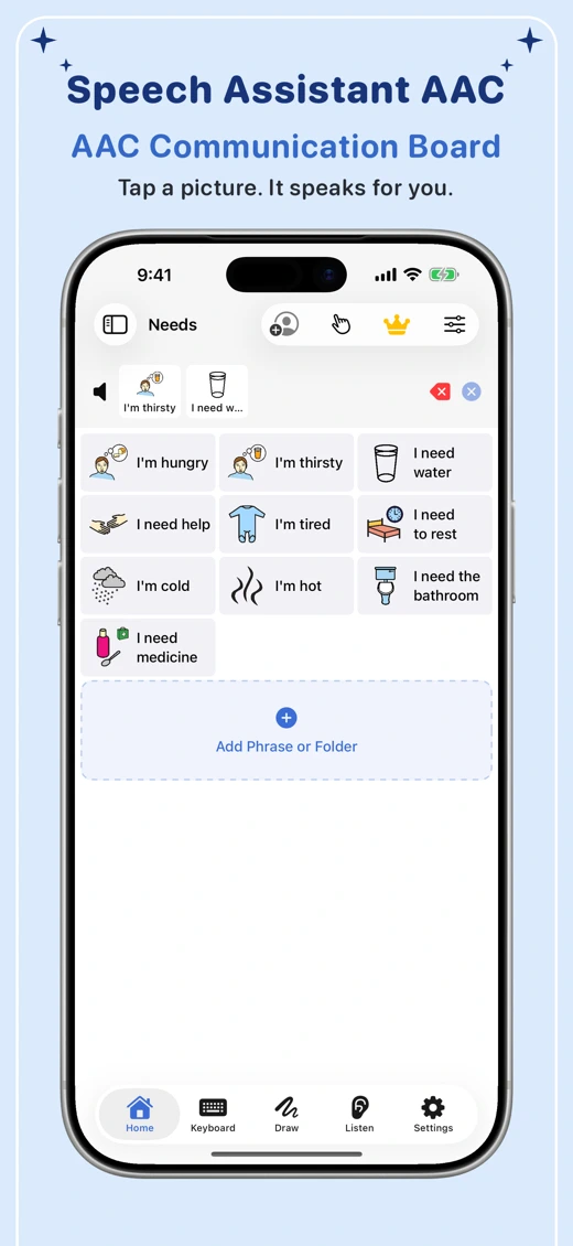 Speech Assistant - AAC Pad screenshot 1