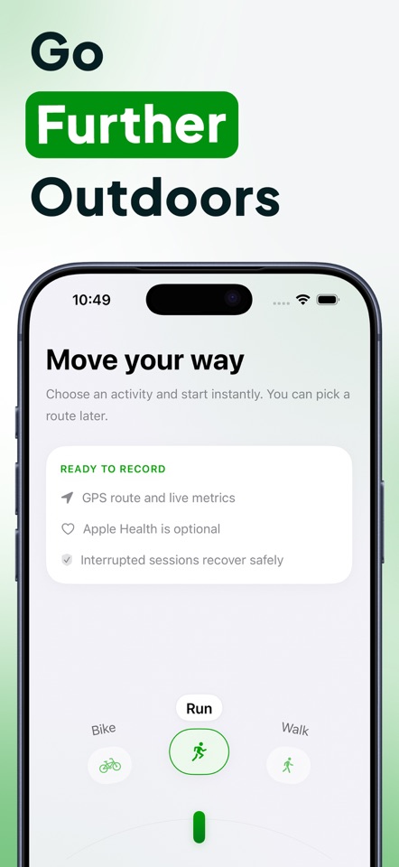 Outnudge: Hike, Bike & Run screenshot 3