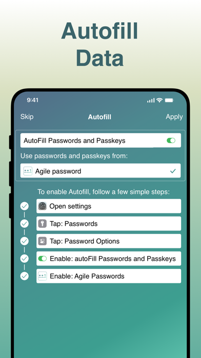 Agile Password Manager Screenshot