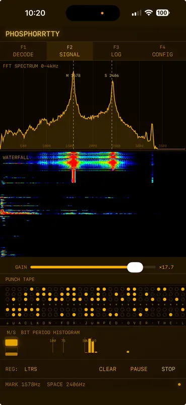 PhosphorRTTY screenshot 2 of 5