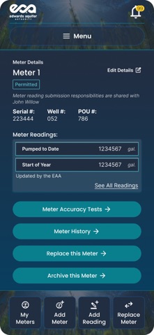 EAA Meter Matters iPhone screenshot