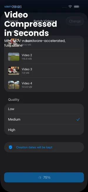 Compress: Photo & Video screenshot 2
