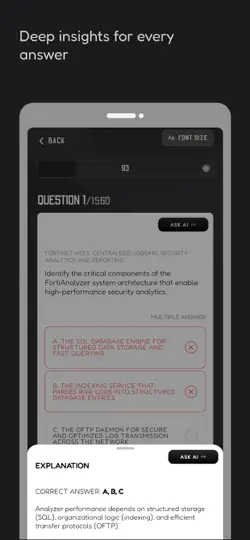 Fortinet Exam Prep: With AI iPhone Screenshot 4