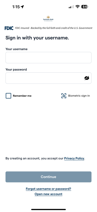 Sunstate Bank Screenshot 3 of 5