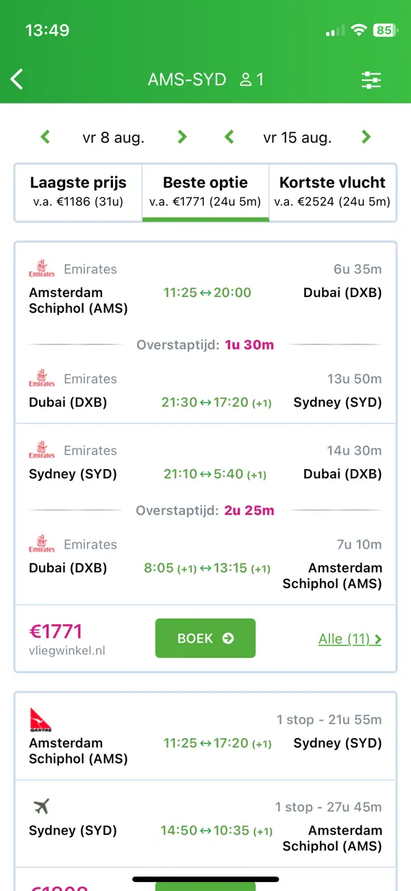 Screenshot #3 pour Chaser - vliegtickets