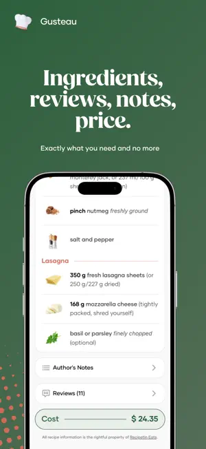 Gusteau: Recipe Search & Plan screenshot 4