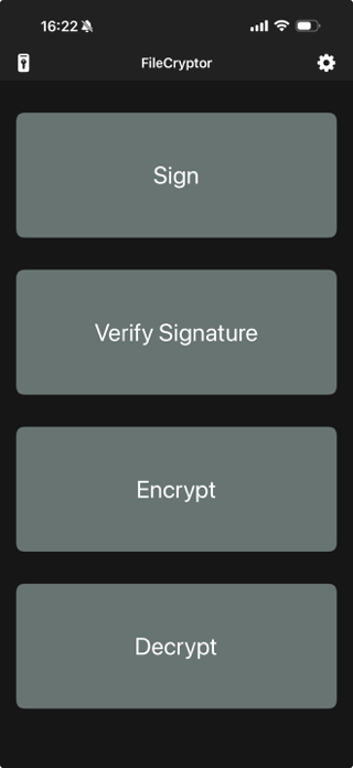 FileCryptor Screenshot 1 of 9