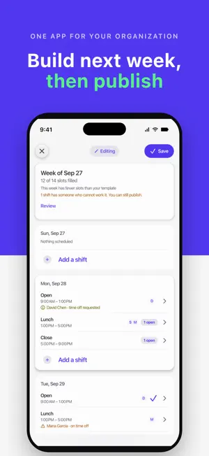 Alpacca: Shifts & Time Clock screenshot 3