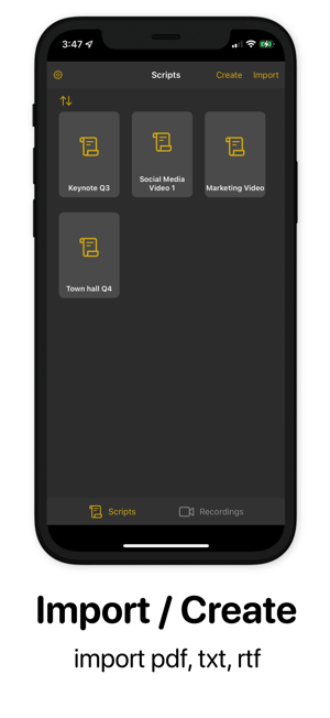 ‎Telepromptme Script Scroller Screenshot
