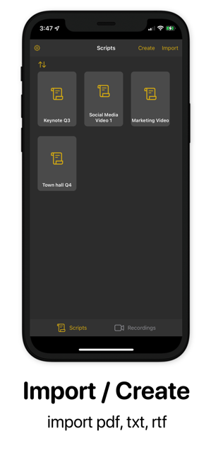 Telepromptme Script Scroller Screenshot