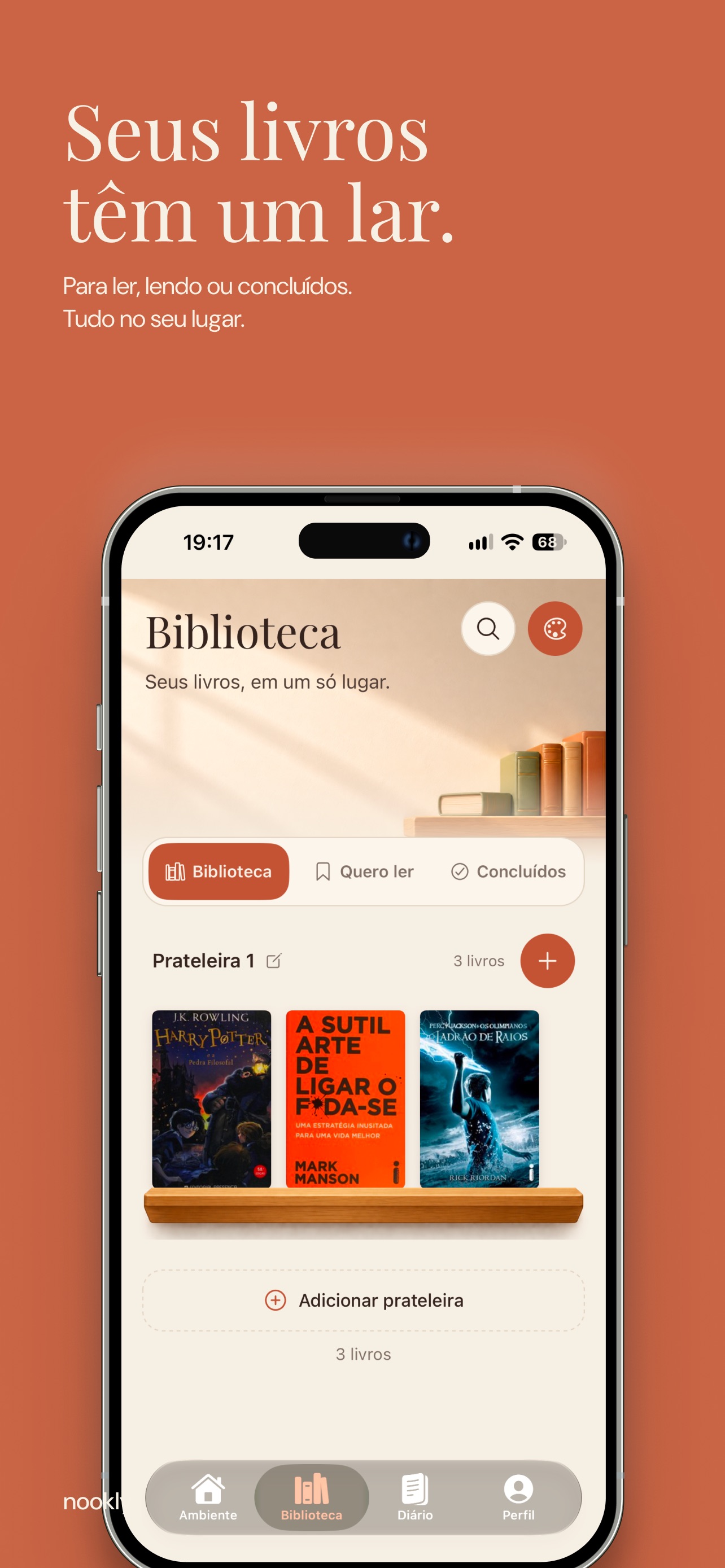 Screenshot 2 of Nookly: Sua biblioteca pessoal