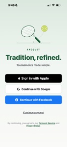 Racquet App screenshot