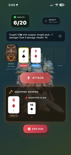 DungeonSolitaire screenshot 3