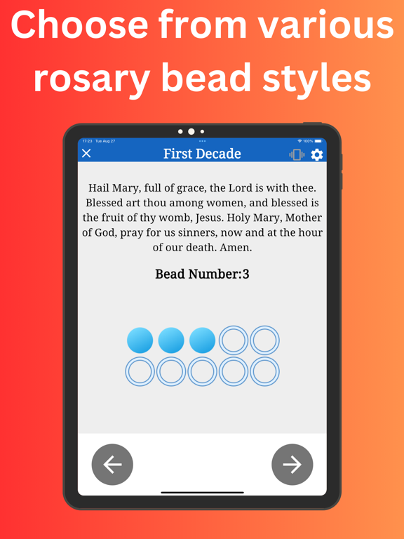 Rosary Meditation Guide iPad screenshot 4 - Lifestyle app