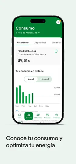 Captura de pantalla de Iberdrola Clientes en iPhone 3