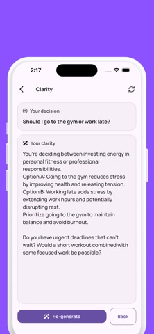 DecideOne-Get Clarity screenshot