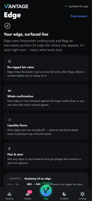 Vantage: Prediction Markets screenshot 4