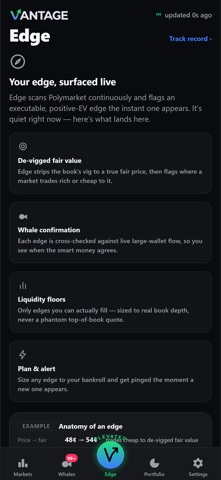 Vantage: Prediction Markets Screenshot 4 of 6