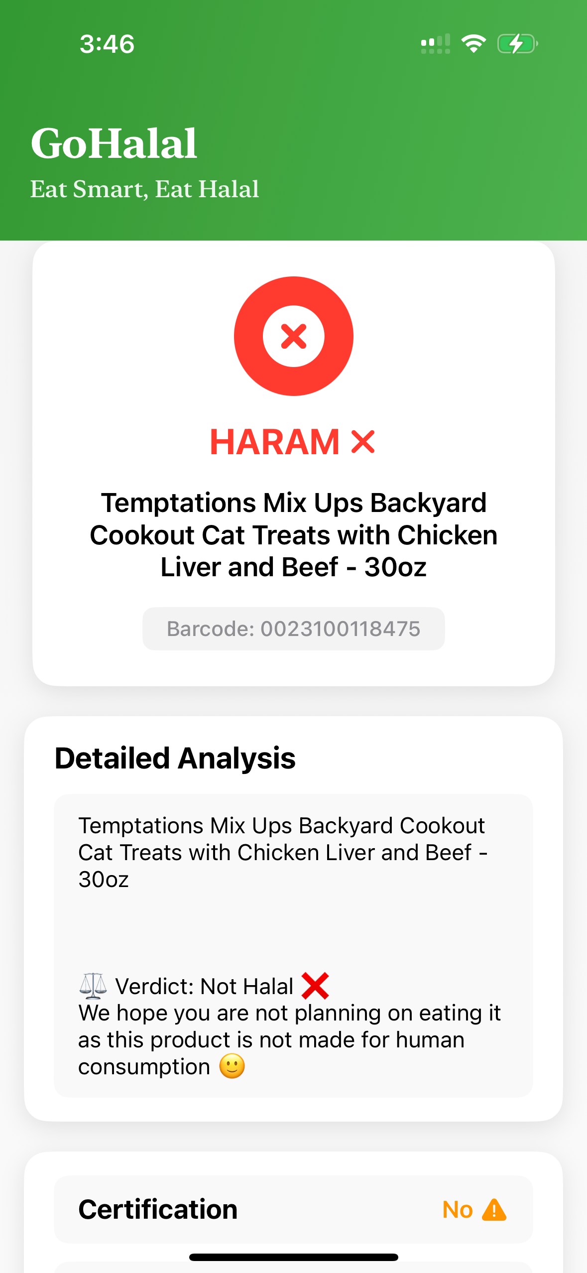 Go Halal - Product Scanner