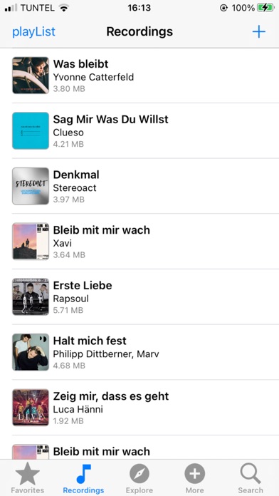 Cloud Radio - Record & Lyrics Screenshot