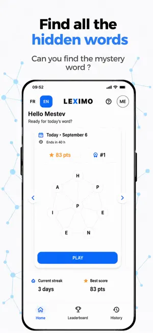 Leximo: Daily Word Game screenshot 1