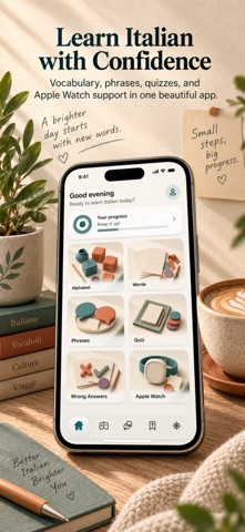 Learn Italian Words & Phrases! screenshot 3