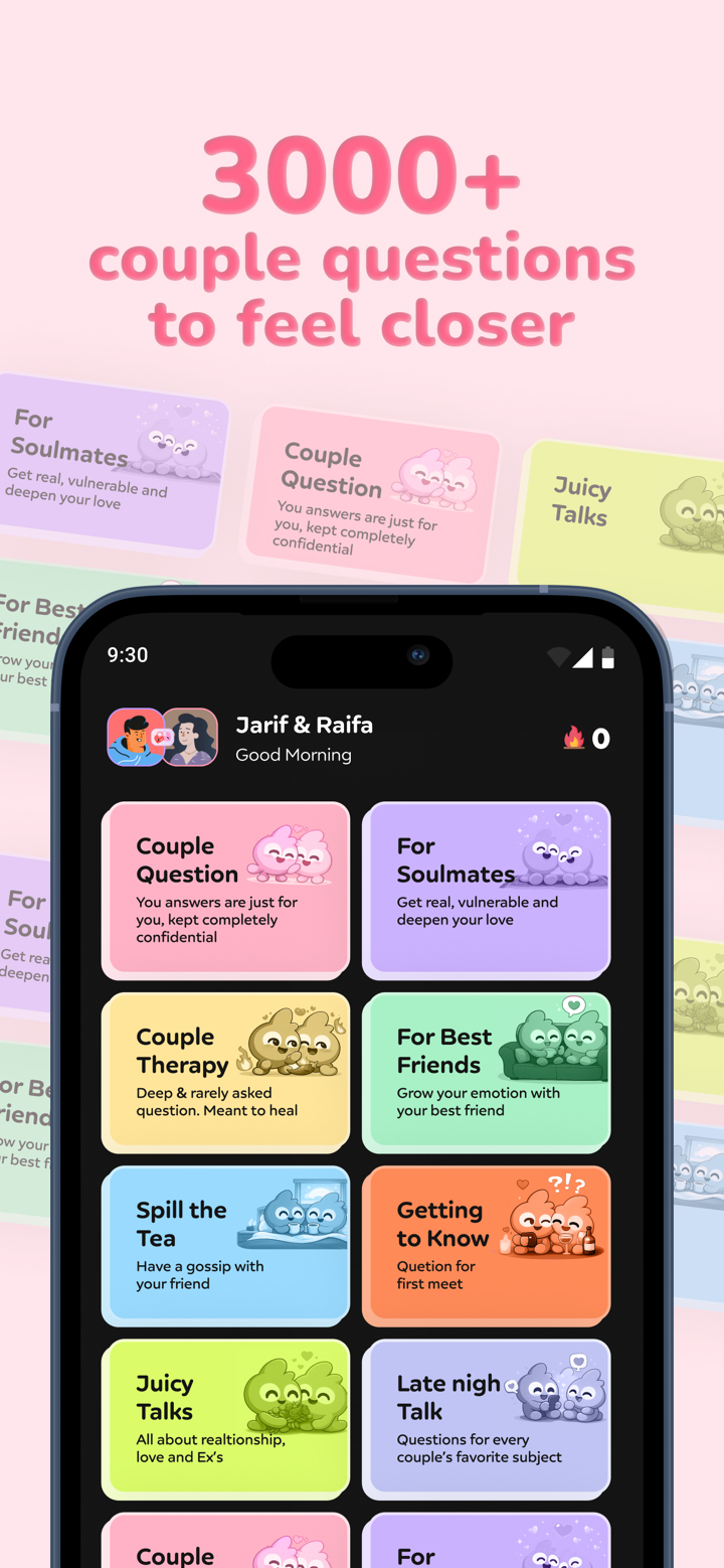 Lovora: Couple Games & Widget screenshot 2