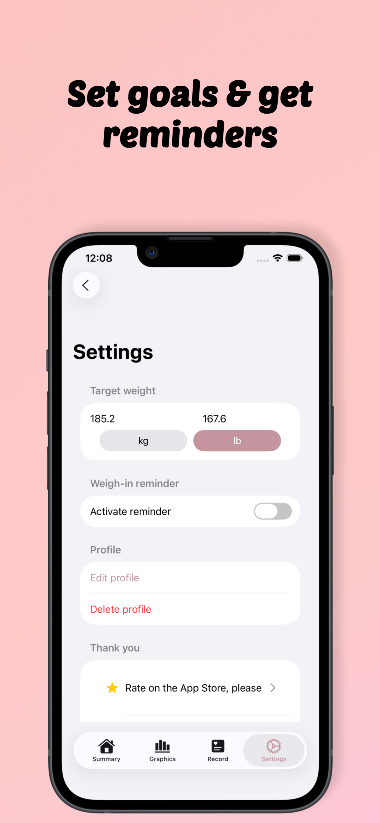 TrackMe - Weight and body