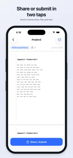 Capture d'écran de PDF Homework Scanner sur iPhone 5