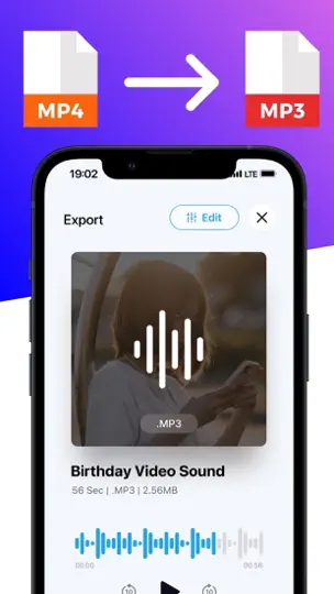 Screenshot von MP4 To MP3 - Videokonverter auf dem iPhone 2