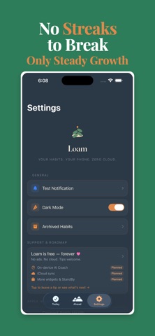 Loam — Calm Habit Tracker Screenshot 1 of 5