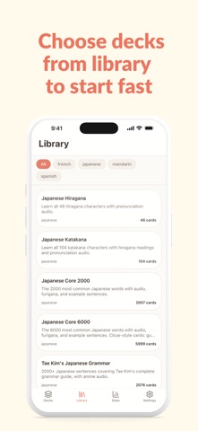 Decks: Language Flashcards Screenshot 3 of 8