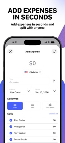 Splitz - Group Expense Tracker Screenshot 3 of 9