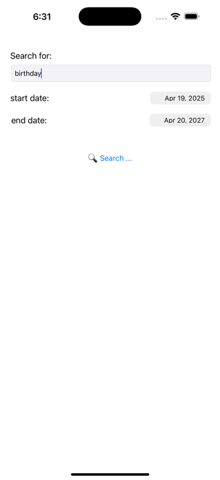 calQuery Screenshot 1 of 3
