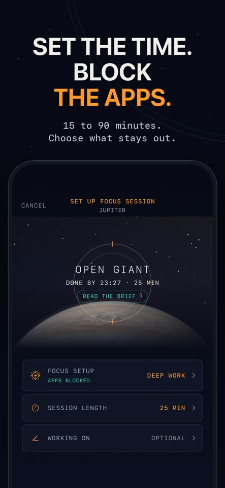 Quiet Orbit: Focus Timer screenshot 2