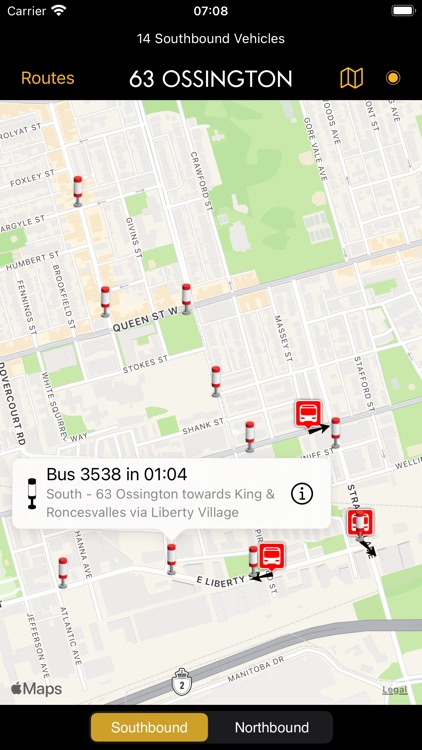 TTC Bus Map