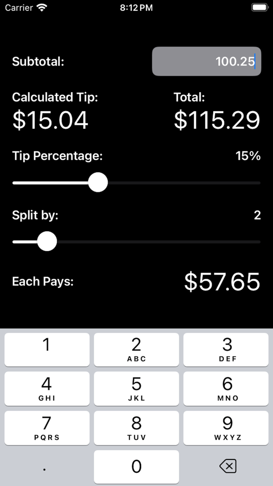 #2. Tip Calculator - Clean (iOS) 게시자: Tayseer Edouni