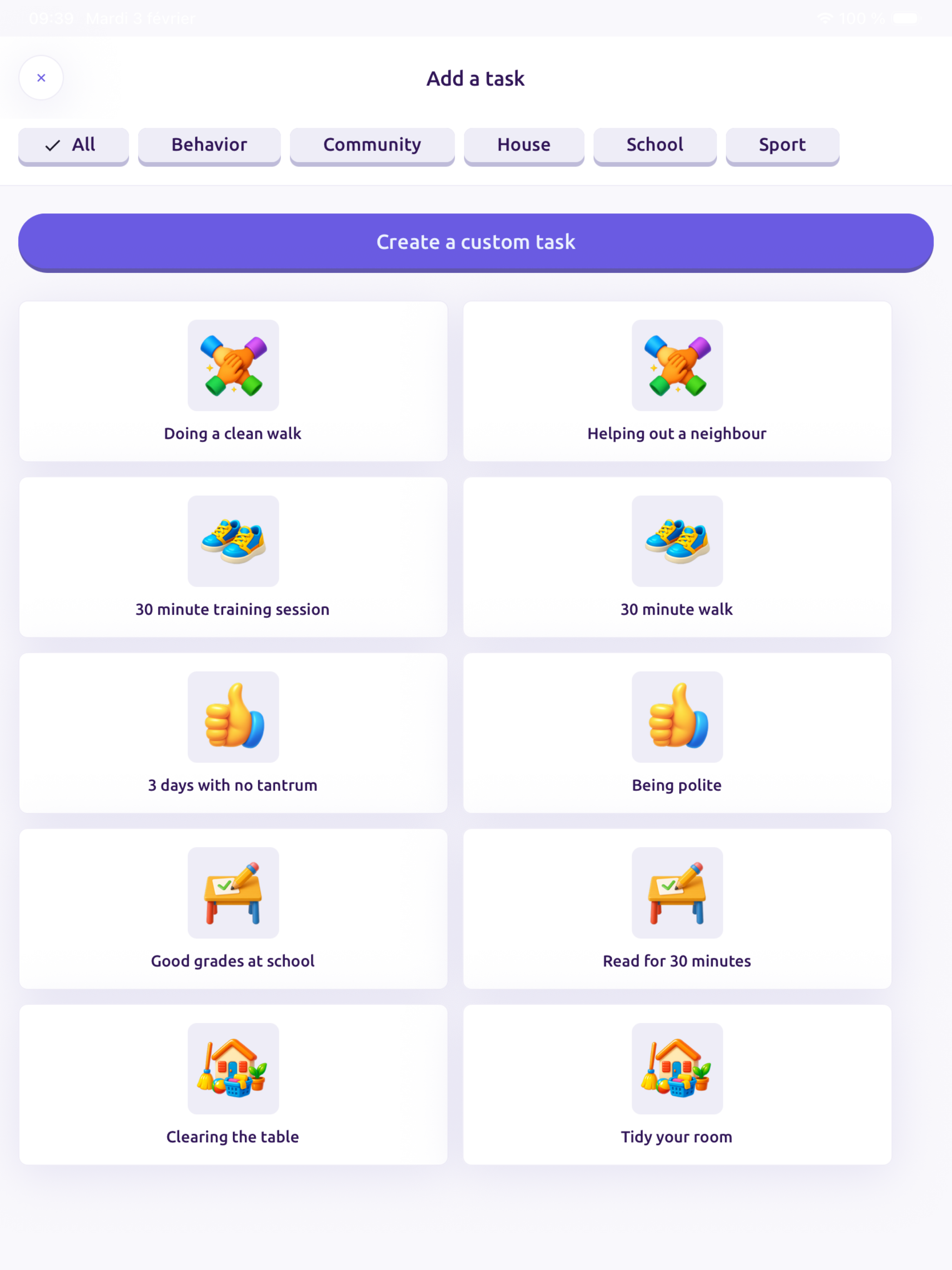 Groowble : chores & rewards
