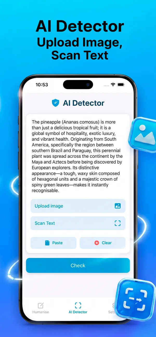Screenshot #1 pour AI Detector Text Humanizer