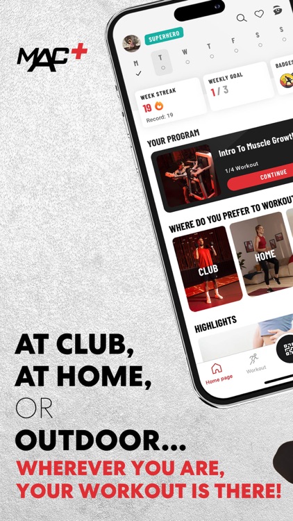 MAC+: Gym & Home Workouts