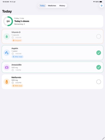 Time to Pill ipad screenshot 2