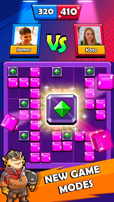Screenshot #3 pour Block Heads: Duel puzzle games
