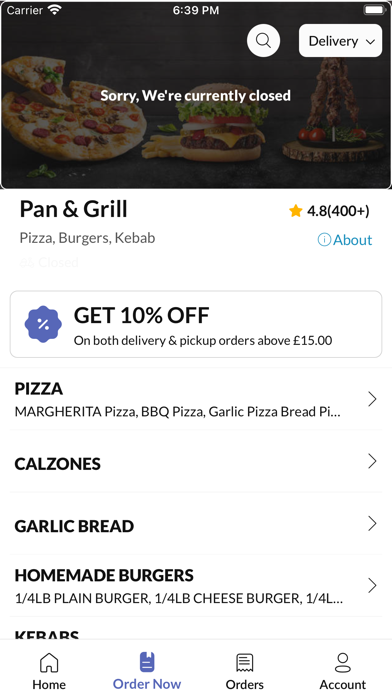 Pan & Grill Screenshot