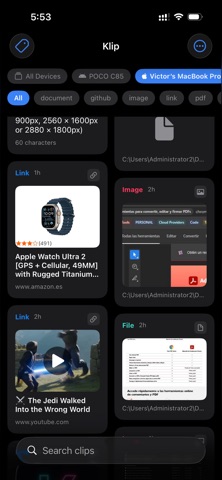 IO Mobile Lab - Klip screenshot
