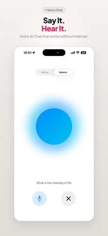 Localmee - Private AI Chat iPhone screenshot