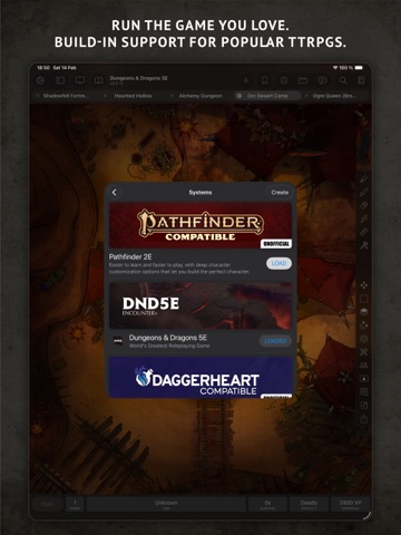 Encounter+ Virtual Tabletop iPad screenshot